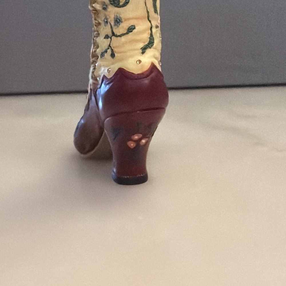 Just The Right Shoe By Raine 1998  "Opera Boot" #25005 Floral Victorian - Picture 10 of 10